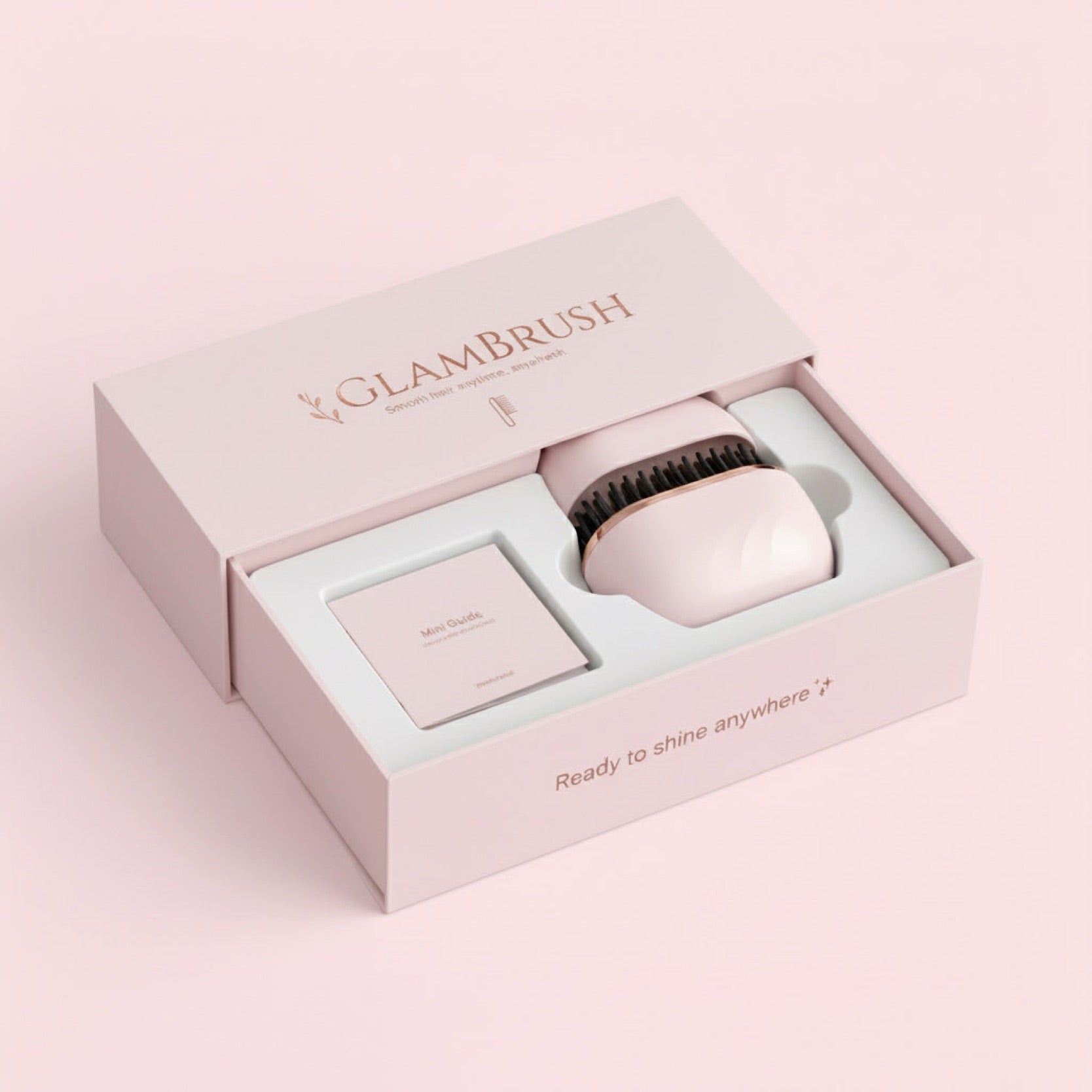 Peine Alisador Mini Inalámbrico Portátil Recargable, Multifuncional para Estilizar sin Daño